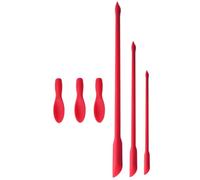 raschietto in silicone - Spatola piccola per barattoli, spalmatore morbido e flessibile su entrambi i lati, utensile cosmetico portatile di alta qualità per la cura della pelle, trucco, crema