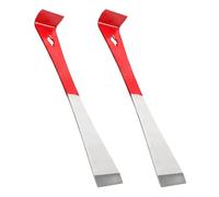 Raschietto Leva, 2 Pezzi Set di Raschietti Multiuso in Acciaio Inossidabile con Foro da Appendere, Estrattore Unghie per Raschiare, Tirare, Sollevare, Fare Leva