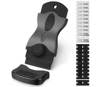 Raschietto Multisuperficie, Strumento Di Pulizia Antigraffio, 10 Lame In Metallo E 10 In Plastica, Solvente Adesivo, for Rimuovere Etichette, Colla, Decalcomanie Da Vetro