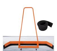 raschietto per acqua in alluminio. Spazzaneve professionale arancione for campi da tennis, for rimuovere l'acqua in autunno e inverno, attrezzatura for spingere l'acqua all'esterno in alluminio