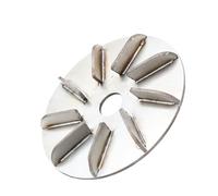 Raschietto per animali da fattoria, raschietto in acciaio inossidabile, disco per la rimozione di di maiale, per capre, galline, mucche, pecore, pollame, anatre, macello, cucina