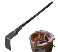 Raschietto per cenere con manico lungo, robusto rastrello per cenere in acciaio, strumento di pulizia per barbecue, resistente alle alte temperature, per per pizza, caminetti, bollitori, griglie