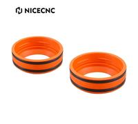 (Raschietto per fango arancione Francia) Kit di calze per forcella anteriore WP48mm e raschiafango per