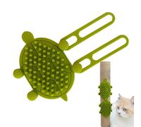 Raschietto per gatti in silicone, spazzola morbida per gatti, a forma di tartaruga, per gatti, regolabile, strumento per massaggio angolare per animali domestici