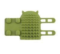 Raschietto per gatti - Spazzola angolare per gatti, montaggio a parete, in silicone, facile da installare, raschietto morbido per viso, strumento massaggiatore elastico per cuccioli e cani