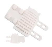 Raschietto per gatti - Spazzola angolare per gatti, montaggio a parete, in silicone, facile da installare, raschietto morbido per viso, strumento massaggiatore elastico per cuccioli e cani