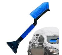 Raschietto per ghiaccio con spazzole da neve, 2 in 1 per auto, con comoda impugnatura in schiuma, efficienza e nessun graffio, rimozione antigelo, per finestre IC, E, raschietto ergonomico in schiuma