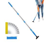 Raschietto Per Pavimenti Con Manico Lungo - Strumento di Pulizia con Racchetta Telescopica | Strumento Per Pulizia Del | per Pavimenti Piastrelle Fughe Garage Giardino Cartongesso Vetri Finestre Bagno