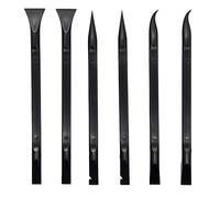 Raschietto per raschietto in plastica piccolo, utilizzato in spazi ristretti e spazi vuoti, perfetto per rimuovere macchie di olio, etichette, cibo, sporco, vernice, ecc. (6 raschietti)