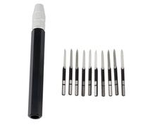 Raschietto per sbavatura con coltello da rifinitura 10 pezzi BD5010 + 1 pezzo SC1300