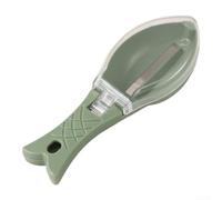 Raschietto per squame di pesce con coperchio a copertura completa per ridurre al minimo lo spargimento di calcare e ridurre il tempo di pulizia dopo la pulizia dei pesci (verde nordico