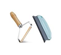 Raschietto per tappeti, portatile, per rimuovere i peli degli animali domestici, spazzola in gomma, 2 pezzi, facile da rimuovere maglione, pelo di cane e gatto da moquette