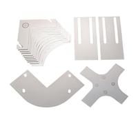 Raschietto per vernice, multi-angolo, in metallo, resistente, con scatola portaoggetti, per la rimozione di carta da parati, pavimenti, pareti, finestre, pittura, mobili, cucina