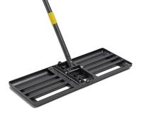 Raschietto pieghevole 45 x 65 cm, Rastrello livellatore Piegato Rasso Tagliato al Laser per Levigatura Peeling off Livellamento Rastrello Livellatore Superficie Livellamento da Giardino/182cm