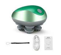 Raschietto portatile per la testa, massaggiatore portatile per cuoio capelluto con contatti vibranti, massaggiatore per cuoio capelluto ultra ricaricabile, massaggiatore portatile per la testa e