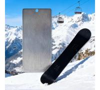 Raschietto professionale in acciaio inox con struttura e bordi di precisione per una rapida rimozione della cera e una migliore velocità e controllo dello sci (A)