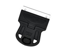 Raschietto professionale per unghie con manico e acciaio inossidabile per una rimozione efficace dell'adesivo sul vetro, strumento ergonomico per la rimozione dell'adesivo del chiodo