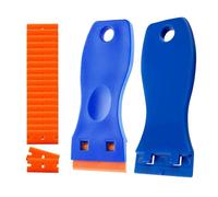 Raschietto,Raschietto vetro,Togli silicone,Rimuovi silicone,Spatola per silicone,2 raschietti con 20 lame-Utilizzato per rimuovere adesivi, rimuovere adesivi, rimuovere etichette&e finestra