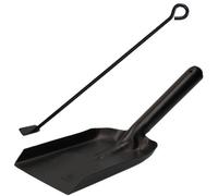 Raschietto rastrello cenere D o L bruciatore a legna fuoco carbone acciaio...