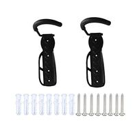 RASENFREUND® 2 supporti da parete per bicicletta, colore nero, per 2 biciclette, supporto da parete, supporto per bicicletta, con materiale di montaggio (2 pezzi)