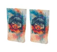 Rasi Leggeri Chiffons Danze Dei Leoni Bandiere Culto Per Spettacoli Prolungati E Cerimonie All'aperto Bandiere Culto Portatili Pieghevoli