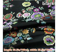 Raso Broccato Damasco Tessuto Panno Fiore Stampa per Cheongsam Cucito Materiale
