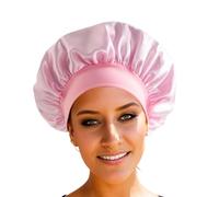 Raso di seta Cofani Per Le Donne Tappi Di Sonno Elastici Bande Larghe Tappi Avvolgere I Capelli Per Capelli Ricci Cuffie Doccia Per Rasi Tappi Del