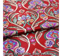 Raso Jacquard Tessuto Floreale Broccato Damasco Cucito Fatto a Mano Fai da Te 1M
