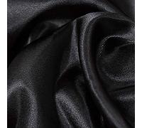 Raso Satinato Seta Usato Per Pigiama Cappello Dormire Biancheria Intima Tovaglia Eventi Per Matrimoni Feste 150 Cm Di Larghezza Venduto Al Metro(Color:nero)
