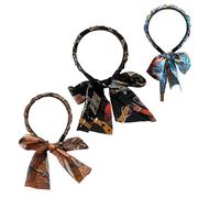 Raso tessuto per capelli band, anti-slip Cross Knotted Fabric Headband, Adjustable Bow, Retro, Fashionable, Suitable For Daily Walking and Sports Wear,Fashion Ponytail Holder Sweet Hair Accessories