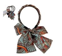 Raso tessuto per capelli bande, Retro Satin Cross Knotted Fabric Headband, Curlers Soft Hair for Daily Wearing, Incontri, Sport, Making Up