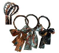 Raso tessuto per capelli bande, Retro Satin Cross Knotted Fabric Headband, Curlers Soft Hair for Daily Wearing, Incontri, Sport, Making Up