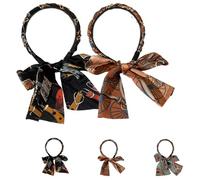 Raso tessuto per capelli Bands, Anti-Slip Cross Knotted Fabric Headband, Adjustable Bow, Retro, Fashionable, Suitable For Daily Walking and Sports Wear