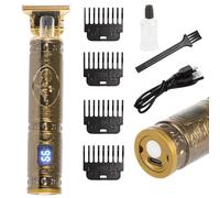 Rasoi a batteria in metallo retrò e taglio e barba - trimmer USB LCD