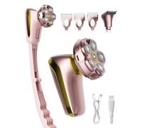 Rasoi elettrici per gambe da donna: rasoio per gambe da donna con manico lungo, facile da raggiungere, rasoio corpo 6D per una cura veloce e liscia, kit 2 in 1 impermeabile per la rimozione dei peli