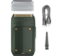Rasoi elettrici per uomini calvi, rasoio professionale da uomo rasoio elettrico mini rasoio per barba macchina da barba rasoio lama lamellare ricaricabile USB (colore: verde)