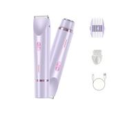Rasoio 2 in 1,2-in-1 Rasoio elettrico da donna intimo, Surete impermeabile IPX 7, adatto per viso, gambe e ascelle
