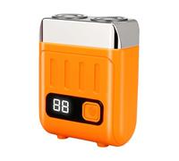 Rasoio A Doppia Testina, Display Digitale, 7x5,5x2,9 Cm, Strumento Per Toelettatura Da Viaggio, Rasoio Senza Fili, Struttura Impermeabile, Per Casa, Auto, Hotel, Esterno, Interno, Bagno, Vacan