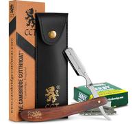 Rasoio a Mano Libera Monolama Professionale Di the Cambridge Cut Throat Con 10 L