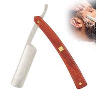 Rasoio a Mano Libera Professionale yuytee, Rasoio a Lama Liscia Lame Da Barba Professionali, Manico In Legno, Rosa, Unisex Adulti, Barbieri, Parrucchieri