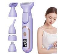 Rasoio bikini per donna, rifinitore elettrico per del corpo,Rifinitore per pubici per il viso | Kit per la depilazione della testina sostituibile e rasatura rapida per il corpo del bikini sotto