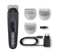 Braun Body Groomer 3 Rasoio Elettrico Corpo Uomo, Depilazione Uomo, Accessori Inclusi, Lama in Metallo, Ideale per Aree Sensibili, Gambe, Petto e Ascelle, Idea Regalo, BG3350 Nero e Grigio