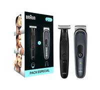 Rasoio Braun Bodygroomer B560 + rifinitore XT3100 2 in 1, confezione impermeabile senza fili