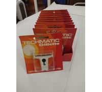 rasoio ,CARTUCCIA NASTRO REGOLABILE 5 FILI TECHMATIC GILLETTE lotto 7 pz