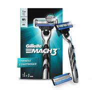 Rasoio da barba GILLETTE Mach 3 (cartuccia manico 2) spedizione gratuita velo...