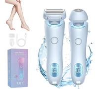 Rasoio da donna Glide Pro 3.0, rasoio Dusk Glide Pro 3.0, bagnato e asciutto, rimozione dei peli indolore, testina rimovibile, rasoio Glide Pro 3.0 Dusk (blu)