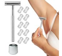 Rasoio da donna per la rimozione dei capelli, rasoio portatile per la pelle, rasoio professionale a lunga durata da viaggio per viso, gambe, ascelle