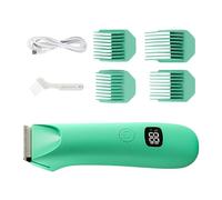 Rasoio da uomo con display digitale elettrico, per toelettatura personale, per peli intimi, pubici, schiena, ascelle, petto, braccia e gambe