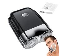 Rasoio da uomo - Rasoio rotante ricaricabile | Rasoio da viaggio da uomo di lunga durata | Macchina da barba portatile e conveniente | Rasoio elettrico cordless per toelettatura semplificato