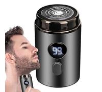 Rasoio Da Viaggio Per Uomo Ricaricabile Impermeabile Elettrico Portatile | Trimmer Facciale Con Display LED per Lei, Lui, le Gambe, il Corpo, le Ascelle, il Petto, la Casa, l'Uso Quotidiano e Viag